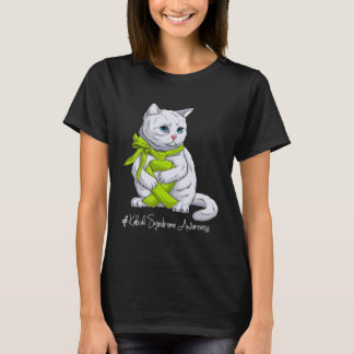 Kabuki Syndrome Awareness Month Lime Green Ribbon T-Shirt