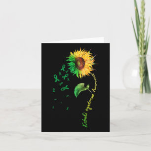Kabuki Syndrome Awareness Sunflower Down Syndrome Card