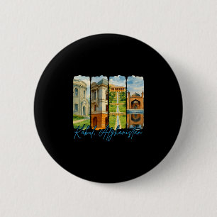 Kabul Afghanistan Traveling Lover Trip Brushstroke 6 Cm Round Badge