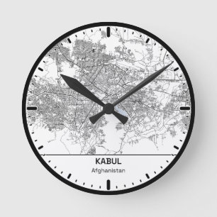 Kabul Clock City Line Art