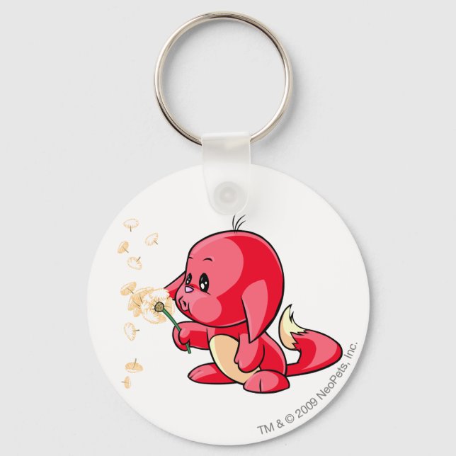 Kacheek Red Key Ring (Front)