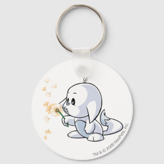 Kacheek White Key Ring