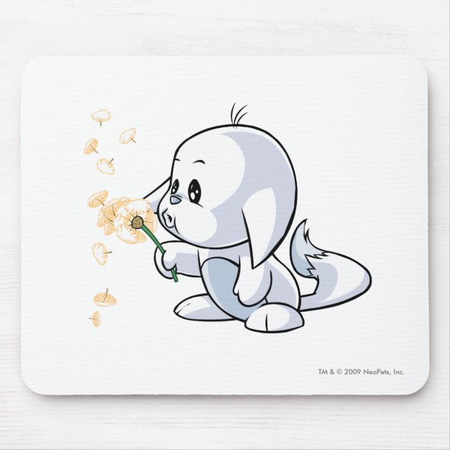 Kacheek White Mouse Pad (Front)