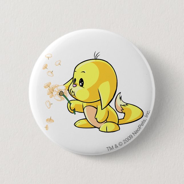 Kacheek Yellow 6 Cm Round Badge (Front)