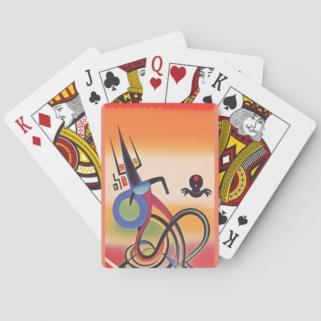 Kachina Dance Ken Gauge Abstract Playing Cards (Back)