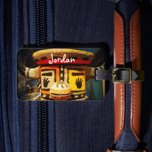 Kachina Doll Wood Face Photo Custom Name Cute Bold Luggage Tag