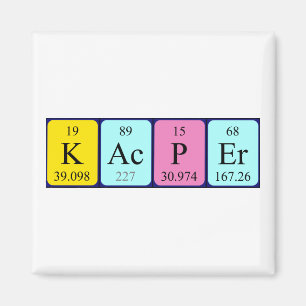 Kacper periodic table name magnet