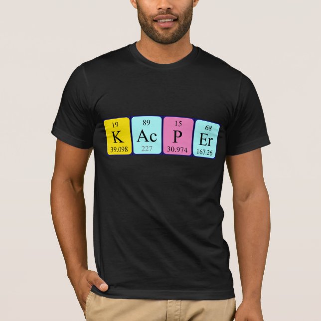 Kacper periodic table name shirt (Front)