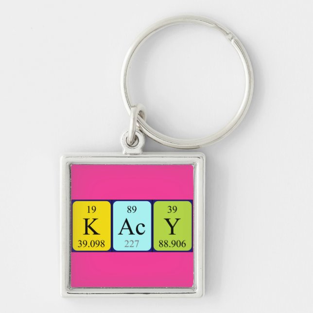 Kacy periodic table name keyring (Front)