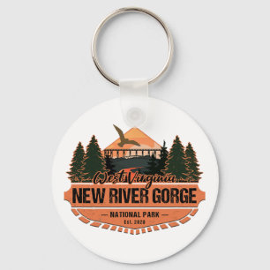 Kaedam Gifts New River Gorge National Park Hiking Key Ring