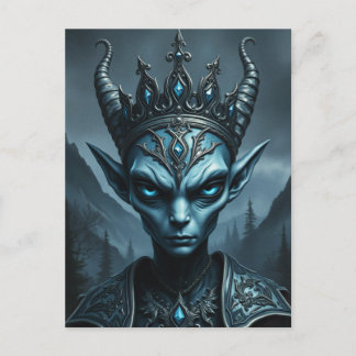 Kael’Thar Void King - Gothic Dark Fantasy Postcard