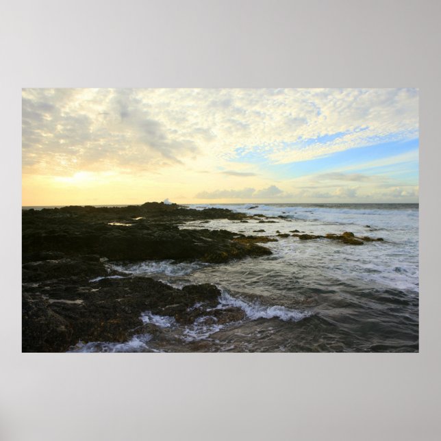 kaena point sunset oahu poster (Front)