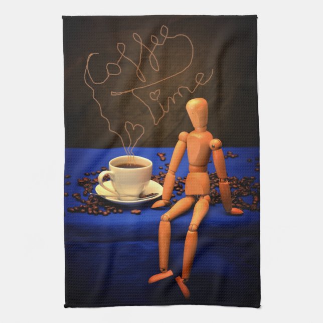 Kaffee - Zeit Tea Towel (Vertical)