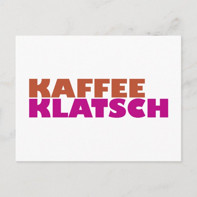 Kaffeeklatsch Postcard (Front)