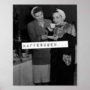 Kaffesugen swedish saying for Need a coffee  T-Shi Poster