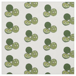 Kaffir lime cartoon illustration fabric
