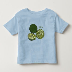 Kaffir lime cartoon illustration toddler T-Shirt