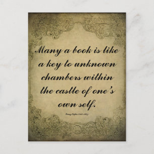 Kafka Quote on Books Postcard