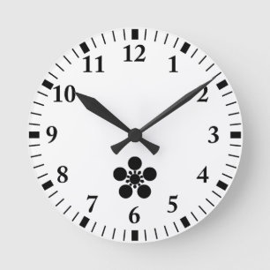 Kaga ume-bachi 1 round clock