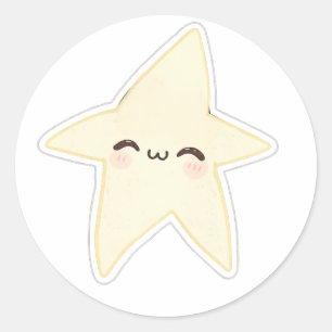 Kageko, Twinkling Star Classic Round Sticker