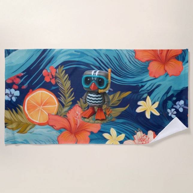 Kagu Scuba Beach Towel (Front)