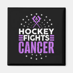 Kah Cancer Awareness Hockey Themed Cancer Awarenes Magnet