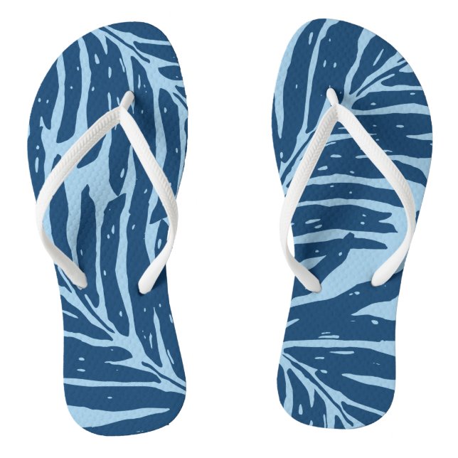 Kahanu Garden Hawaiian Palm Leaves Thongs (Footbed)
