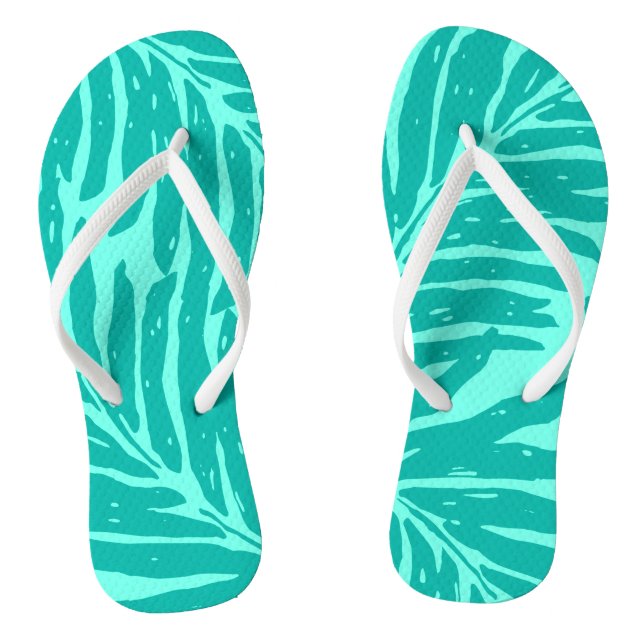 Kahanu Garden Hawaiian Palm Leaves Thongs (Footbed)
