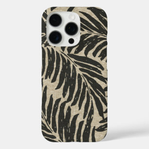 Kahanu Palms Hawaiian Linen Texture iPhone 16 Pro Case