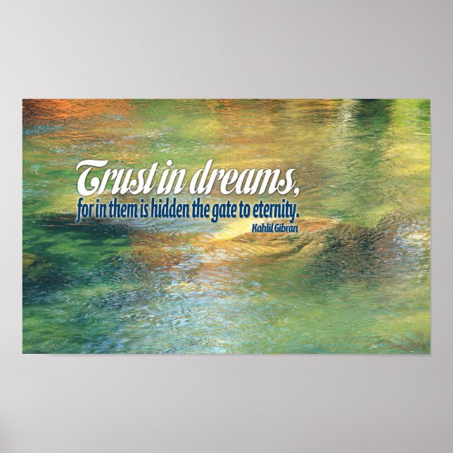 Kahlil Gibran Inspirational Quote Poster (Front)