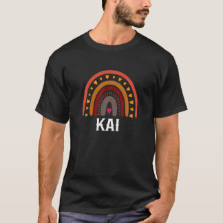 Kai Colourful Rainbow Funny Men / Boy / Baby Name  T-Shirt