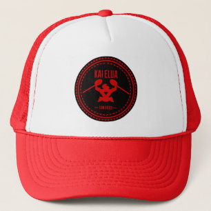 Kai Elua Outrigger 2013 Red Logo Trucker Hat