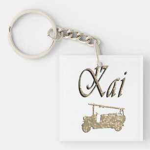 Kai Name With Fire Truck,   Key Ring