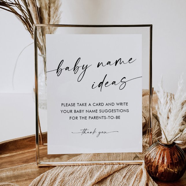 KAIA Baby Name Ideas Game Sign (Creator Uploaded)