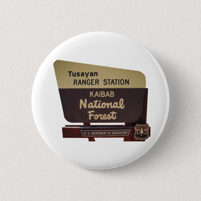 Kaibab National Forest 6 Cm Round Badge (Front)