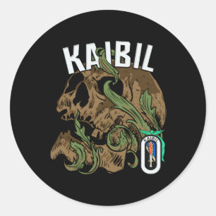 Kaibil Guatemala Kaibiles Special Force Fuerzas Es Classic Round Sticker