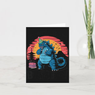 Kaiju Birthday Japan Monster Dinosaur Bruh Card