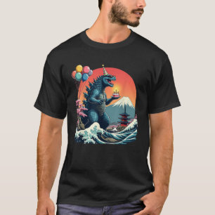 Kaiju Birthday Japan Monster Movie Bday Party T-Shirt