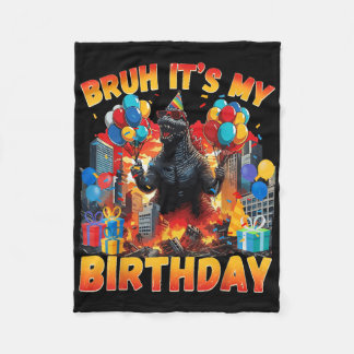 Kaiju Birthday Party Japan Monster Dinosuar Its My Fleece Blanket