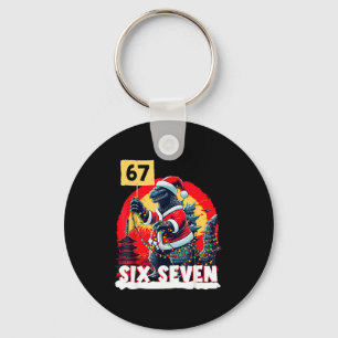 Kaiju Christmas 67 Santazilla Japanese Monster Din Key Ring