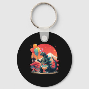 Kaiju Easter Shirt Vintage Monster Eggs Easter Day Key Ring
