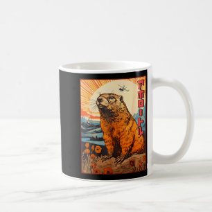 Kaiju Groundhog Monster Vintage Anime Manga Retro Coffee Mug