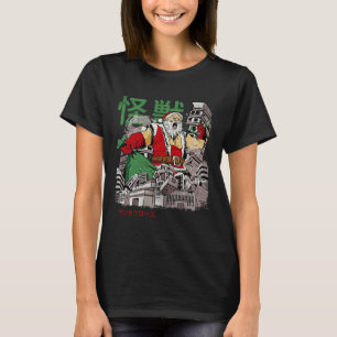 Kaiju Santa Claus Japanese Anime Monster Christmas T-Shirt