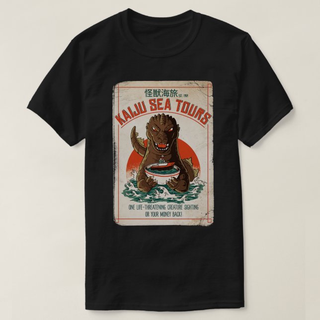 Kaiju Sea Tours T-Shirt (Design Front)