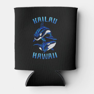 Kailau Hawaii Vacation Tribal Whale  Orcas Can Cooler