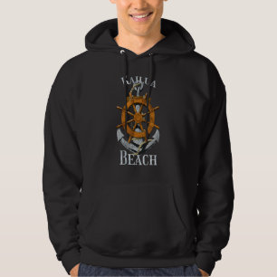 Kailua Beach Hawaii Vacation Nautical Anchor Helm Hoodie