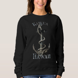 Kailua Hawaii Vacation Nautical Anchor Sailing Sweatshirt