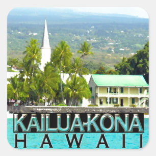 Kailua-Kona Square Sticker