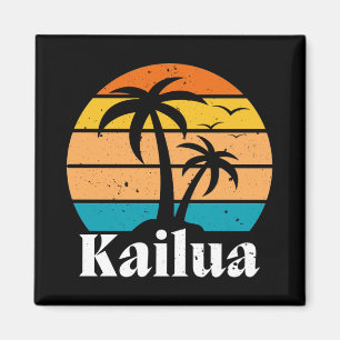 Kailua Retro Vintage Magnet