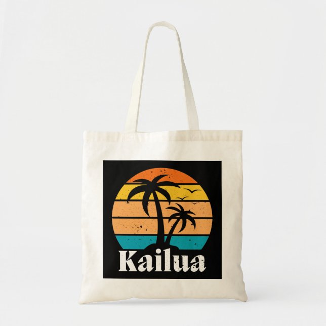 Kailua Retro Vintage Tote Bag (Front)